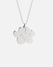 Paw Necklace with Initial Collection