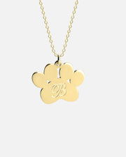 Paw Necklace with Initial Collection