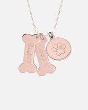 Bone Necklace with Dog's Name