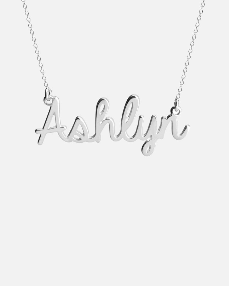 Bold Cursive Name Necklace