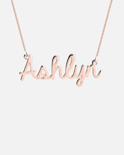 Bold Cursive Name Necklace