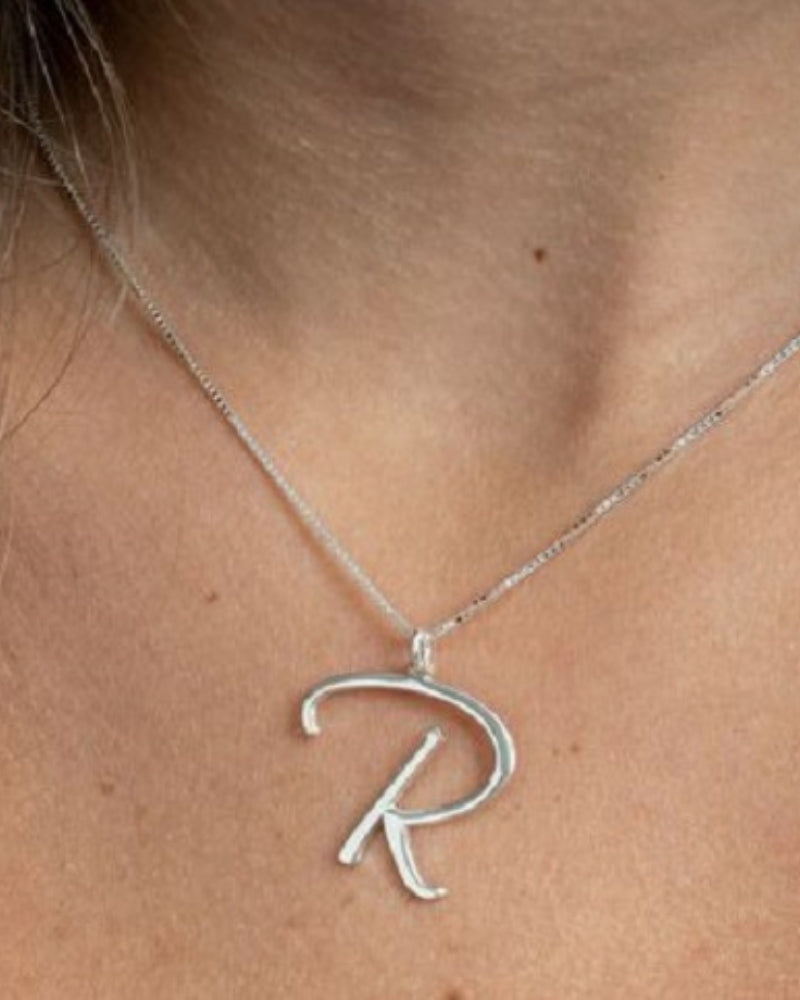 Cursive Initial Necklace,