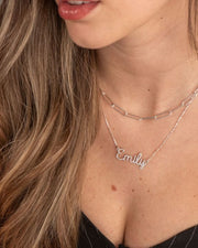 Bold Cursive Name Necklace