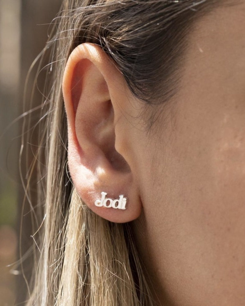 Name Stud Earring