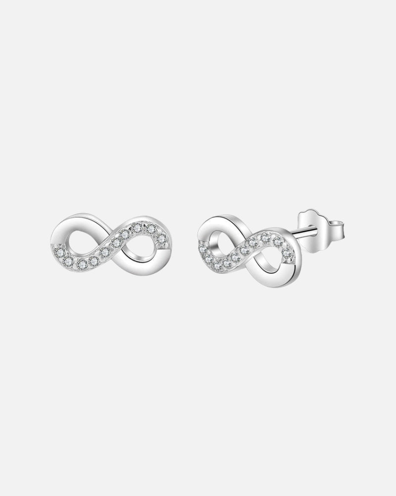 Cubic Zirconia Infinity Earring